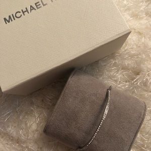 Michael Kors silver slider bracelet